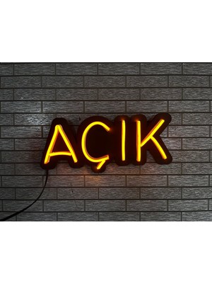 Neon LED Açık Yazısı