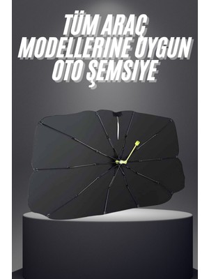 Yeni Nesil Tüm Araç Modellerine Uygun Oto Şemsiye Katlanabilir Uv Işınlarına Karşı