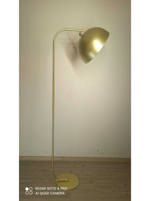 Retro Metal Dekoratif Rustik Mafsallı Gold Rustik Köşe Lambası Başlık Çap:40  cm