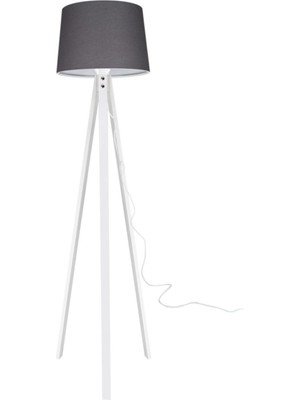 Deko Lambader Beyaz Ayak / Füme Şapka