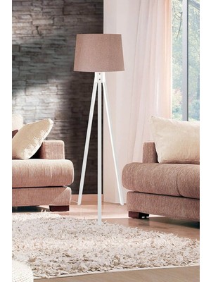 Tripod Lambader Beyaz Ayak / Gülkurusu Şapka