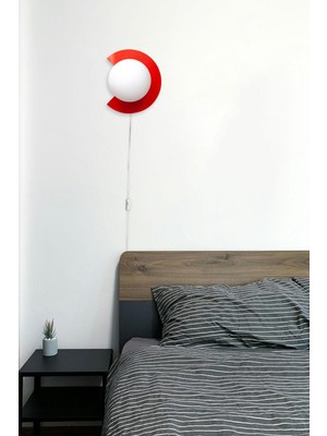 Kesik Aplik Fişli Kırmızı