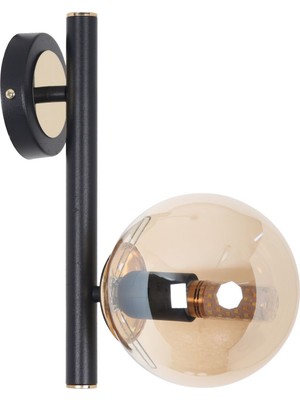 Libra Siyah Gold Bal Camlı Aplik
