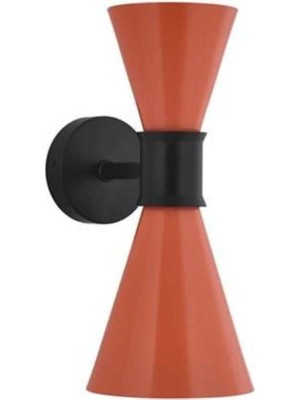 Çift Yönlü Iç Mekan Aplik Siyah Turuncu