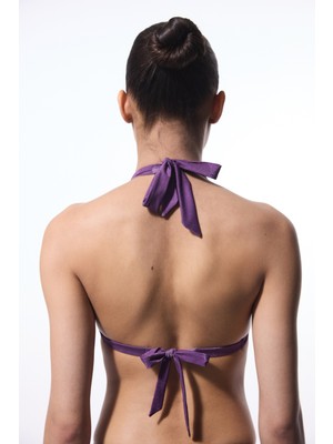 Mor Flora Cup Push Up Bikini Üstü