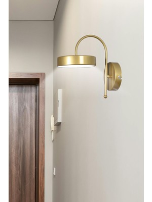 Jodi Modern Tasarım Eskitme Renk Beyaz Işıklı -  Ledli Banyo - Mutfak - Salon Ledli Duvar Aplik