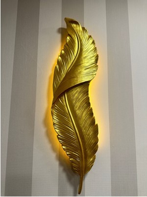 Gold Tüy Led'li Pilli Dekoratif Aplik
