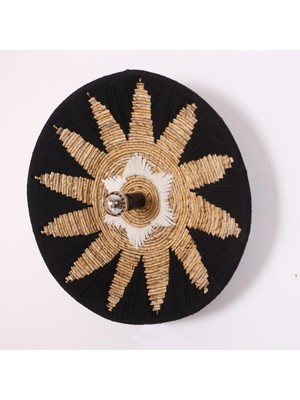 Maya 77 x 15  cm  Çap- Doğal Abaka Duvar Apliği