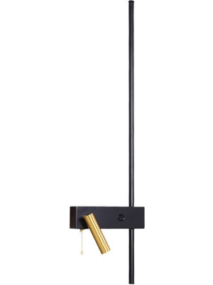 3007B-19 Prenta Baston Aplik Sol Spot Siyah