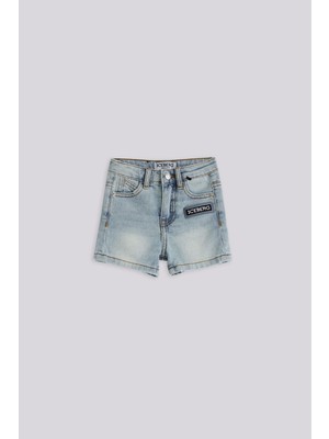 Iceberg Bg Store Erkek Bebek Denim Şort Normal Bel Cep Detaylı Yazlık Rahat Kesim Tasarım