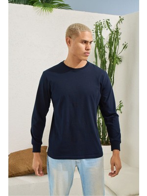 Lacivert Erkek Tek Üst