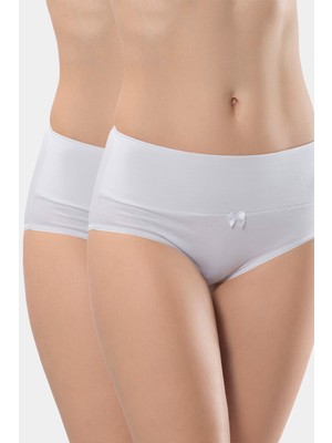 Türen Kadın Likralı Külot (2'li Paket) 964/BEYAZ