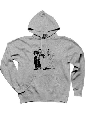 Ghostemane Duet Gri Kapşonlu Sweatshirt Hoodie