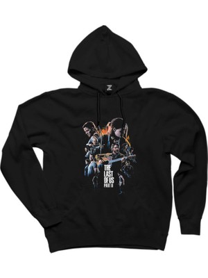 The Last Of Us 2 Oria Part Siyah Kapşonlu Sweatshirt Hoodie