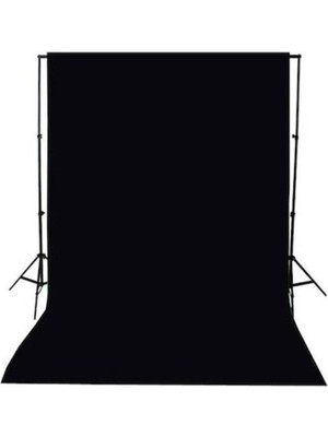 Black Screen Siyah Fon Perde 2X3M  Fon Standı 2X3M Stand