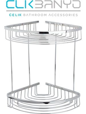 Çelik Banyo Destina İkili Süngerlik 19*19Cm