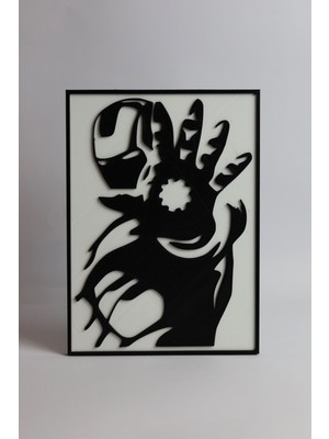 Iron Man - 3 Boyutlu Tabela - 14.5 cm  x 20 cm  x 1 cm