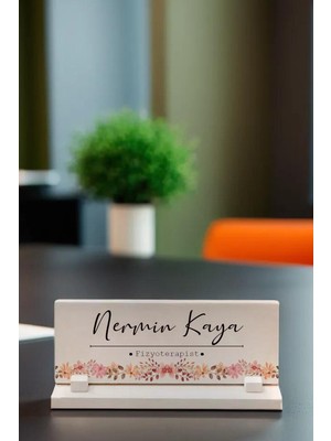 Kişiye Özel Isimli Fizyoterapist Temalı  Masaüstü Taş Isimlik