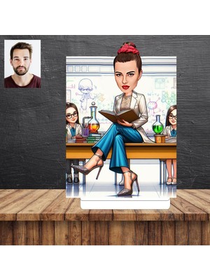 Laboratuvar Karikatür Figürü,sevgiliye Hediye,doğum Günü Hediyesi