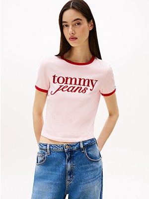 Tommy Hilfiger Tjw Slım Sh Scrıpt Rıngr Tee Ext