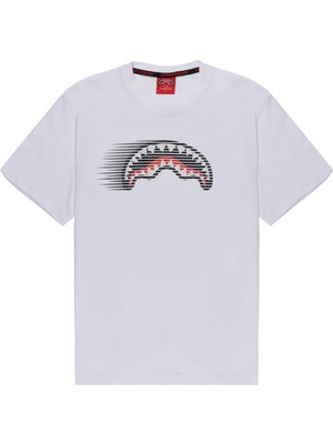 Fastest Shark Regular T-Shirt, %100 Pamuk 180GR/M² Jarse, Hız Efektli Logo Baskılı