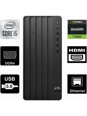 Hp Protower 290 G9 Intel® Core I5-12500 6B2U8EA-479 8gb 512GB T1000 8 GB Windows 11 Pro Masaüstü Bilgisayar
