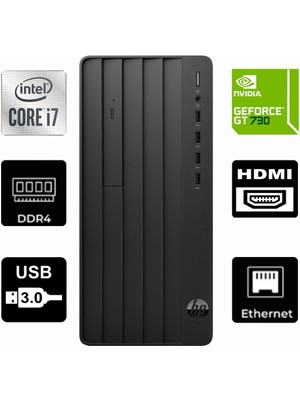Hp Protower 290 G9 Intel I7-12700KF 6B2U8EA-710 16GB 1tb Quadro Nvidia GT730 4GB Windows 11 Pro Masaüstü Bilgisayar