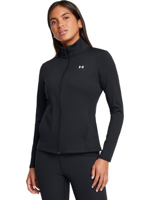 Under Armour Kadın Siyah Dik Yaka Ceket Hafif ve Esnek Slim Fit Tasarım %15 Viskon %80 Polyester