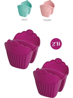 Silikon Cupcake Isı Yalıtımlı 2'li Fırın Eldiveni