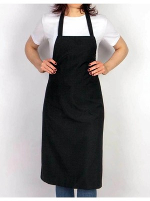 Unisex Mutfak Önlüğü Ekstra Uzun Bağcıklı Mutfak Önlüğü %100 Polyester Şef Önlüğü