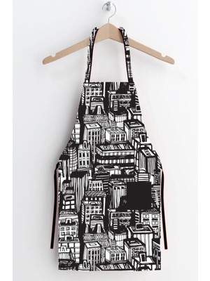 Ays Home Kent Siyah Cepli Mutfak Önlüğü
