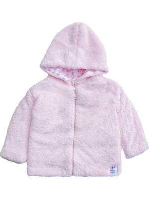 x Ipek Atlas Kız Erkek Bebek Çocuk Peluş Kapüşonlu Ceket