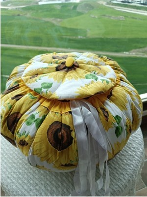 Yoğurt,hamur Mayalama Tulumu Örtüsü Minderi Ayçiçeği Desenli