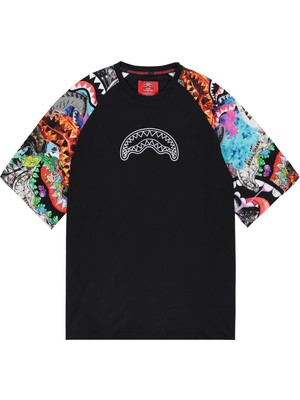 All The Shark Raglan Over T-Shirt, %100 Pamuk, 230 Gr/m² Amerikan Jarse