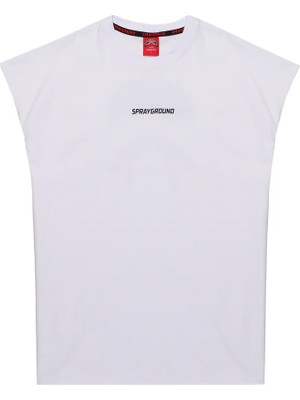 Shark Tank Top, 100% Pamuk, Kontrast Baskı ve 3D Logolu, Rahat Kesim