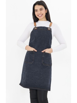 Kafe Barista Seramik Pasta Aşçı Garson Çiçekçi Restoran Cafe Denim Apron Unisex Kot Önlük