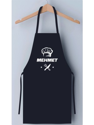 Chef Sapka Baskılı Isminize Özel Önlük