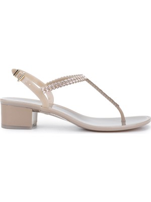 Menghi Kadın Pvc Siyah Parmak Arası Sandalet 774 903E Bn Sndlt Y25 Black