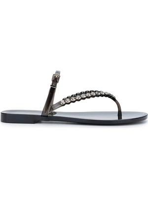 Menghi Kadın Pvc Siyah Parmak Arası Terlik 774 120E Bn Trlk Y25 Black