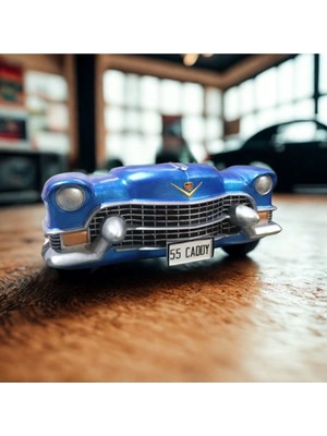 Cadillac Duvar Araba Dekorasyon Ürünü, Metalik Mavi