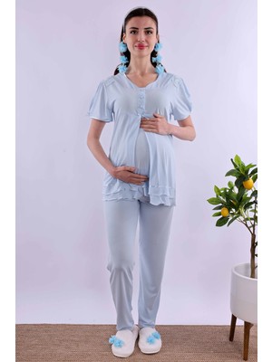Effortt Pembe Hamile Lohusa Pijama Takımı BYL280222