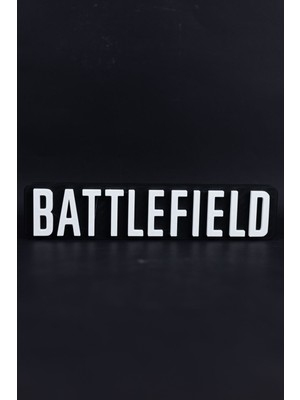 Battlefield - 3 Boyutlu Tabela - 25 cm  x 5.5 cm  x 1.5 cm  - Model C