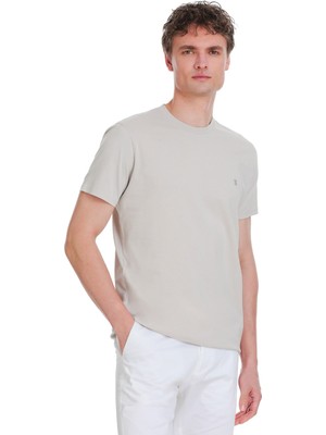 Taş Regular Fit 100% Pamuk Bisiklet Yaka Tişört