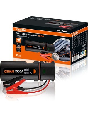 Osram Batteryjumpstart 1500 OJS030 12V Akü Takviye Cihazı 12 Amper Lithium Ion Battery