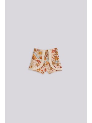 GB Baby Kız Bebek Desenli Şort Normal Bel Özellikli Standart Kalıp ile Rahat Kullanım