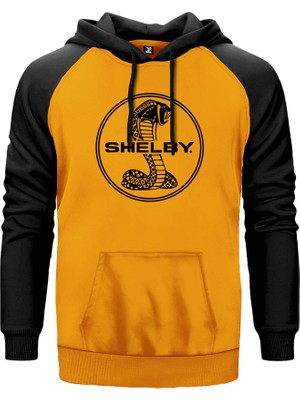 Mustang Shelby Sarı Renk Reglan Kol Kapşonlu Sweatshirt