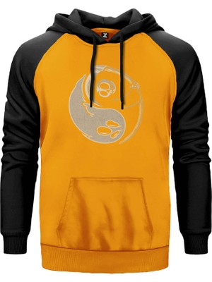 Yingyang Casper Sarı Renk Reglan Kol Kapşonlu Sweatshirt
