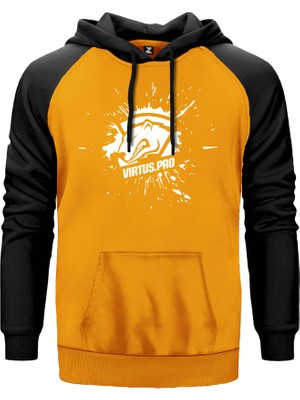 Virtus Pro Splash Sarı Renk Reglan Kol Kapşonlu Sweatshirt