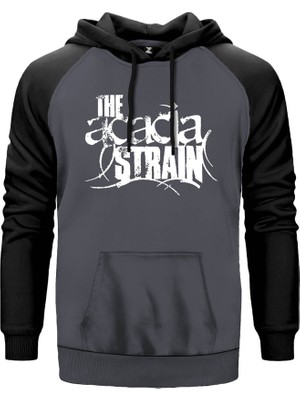 Acacia Strain Gri Renk Reglan Kol Kapşonlu Sweatshirt