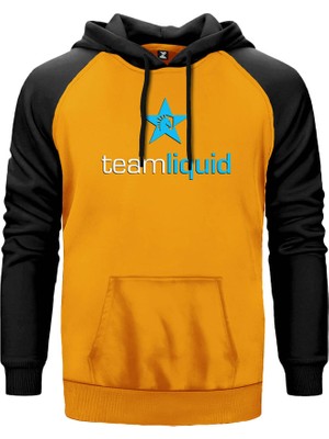 Team Liquid Star Sarı Renk Reglan Kol Kapşonlu Sweatshirt